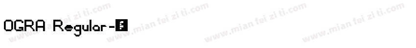 OGRA Regular字体转换